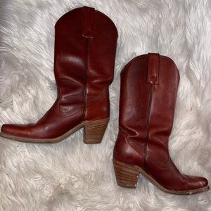 Frye Red Cowgirl Boots 7